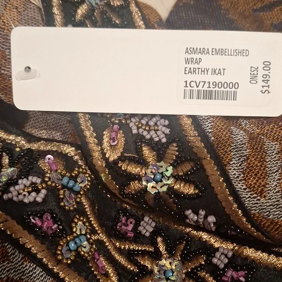 Soft Surroundings Asmara Embellished Topper wrap One size - Picture 2 of 7